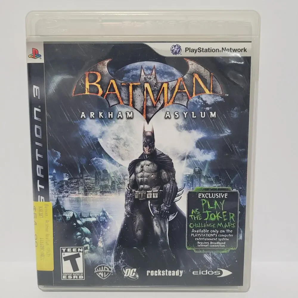 Batman: Arkham Asylum (Sony PlayStation 3, PS3 Game 2009) With Manual PRE-OWNED